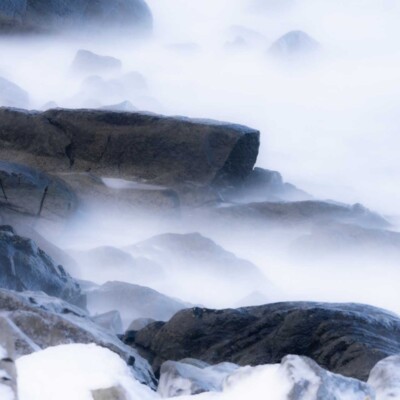 Die Lofotenküste im kalten März